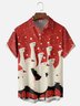 Moisture-Wicking Christmas Goose-Chest Pocket Hawaiian Shirt