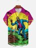 Moisture-wicking Halloween Zombies Chest Pocket Holiday Shirt