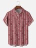 Moisture Wicking Merry Christmas Chest Pocket Hawaiian Shirt