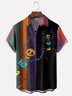 Moisture-wicking Halloween Skeleton Fun Chest Pocket Casual Shirt