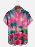 Moisture-wicking Palm Tree Chest Pocket Hawaiian Shirt