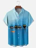 Moisture-wicking Cats Chest Pocket Casual Shirt