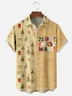 Moisture Wicking Merry Christmas Chest Pocket Hawaiian Shirt