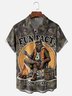 Moisture-Wicking Camping Campfire Bigfoot Chest Pocket Hawaiian Shirt
