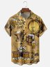 Moisture Wicking Oktoberfest Bartender Chest Pocket Hawaiian Shirt