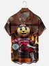 Tall Size Moisture-wicking American Football Ohio State Art Buckeyes Chest Pocket Casual Shirt