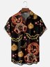 Moisture-wicking Halloween Pumpkin Scary Doll Fun Chest Pocket Casual Shirt
