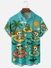 Moisture-wicking Halloween Skull Chest Pocket Casual Shirt