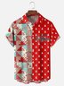 Moisture Wicking Christmas Chest Pocket Hawaiian Shirt