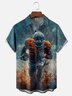 Moisture-wicking American Football Chest Pocket Casual Shirt