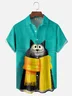 Moisture-wicking Cat Chest Pocket Casual Shirt