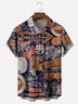 Moisture Wicking Halloween Witch Castle Chest Pocket Hawaiian Shirt