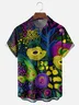 Hardaddy x Neika Moisture-wicking Botanical Pointillism Chest Pocket Casual Shirt
