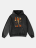 Hardaddy x Eduely Halloween Skeleton Pumpkin Black Cat Bat Hoodie Sweatshirt