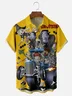Moisture-Wicking Monster Mashed Potato Squad Chest Pocket Hawaiian Shirt