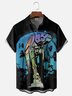 Moisture-Wicking Gradient Star Droid Chest Pocket Hawaiian Shirt