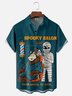 Hardaddy X Kimprut Imut Moisture-wicking Halloween Spooky Salon Chest Pocket Hawaiian Shirt