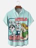 Hardaddy X Kimprut Imut Moisture-wicking Laundry Room Ghost Chest Pocket Hawaiian Shirt