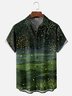 Hardaddy X Neika Moisture-wicking Landscape Starry Night Chest Pocket Hawaiian Shirt