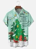 Moisture Wicking How the Grinch Stole Christmas WHOVILLE Chest Pocket Hawaiian Shirt