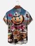 Moisture-wicking American Football Ohio State Art Buckeyes Chest Pocket Casual Shirt