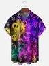 Moisture Wicking Day of the Dead Skull Chest Pocket Hawaiian Shirt