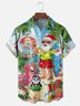 Moisture Wicking Merry Christmas Beach Vacation Old Man Chest Pocket Hawaiian Shirt