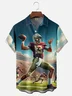 Moisture-wicking American Football Florida Art Seminoles Chest Pocket Casual Shirt