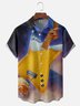 Moisture Wicking Beer Guitar Chest Pocket Hawaiian Shirt