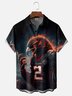 Moisture Wicking Football Atlanta Falcons Chest Pocket Hawaiian Shirt