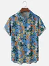 Moisture-wicking Floral Chest Pocket Hawaiian Shirt