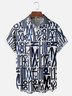 Moisture-wicking Geomatric Chest Pocket Casual Shirt