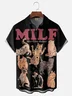Hardaddy X Eduely Moisture-wicking MILF Cats Chest Pocket Holiday Shirt