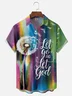 Moisture Wicking Let go and Let God Chest Pocket Hawaiian Shirt