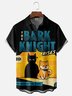 Hardaddy X Eduely Moisture-wicking Bat Cat Chest Pocket Holiday Shirt