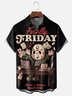 Hardaddy X Eduely Moisture-wicking Halloween Mask Killer Chest Pocket Holiday Shirt