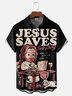 Hardaddy X Eduely Moisture-wicking Jesus Saves Chest Pocket Casual Shirt