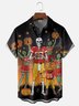 Moisture Wicking Halloween Kansas Chest Pocket Hawaiian Shirt