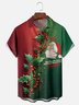 Moisture Wicking Merry Christmas Chest Pocket Hawaiian Shirt