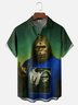 Moisture Wicking Funny Bigfoot Chest Pocket Hawaiian Shirt