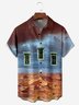 Hardaddy X Lara Rouse Moisture-wicking Desert Window Chest Pocket Hawalian Shirt