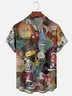 Hardaddy X Lara Rouse Moisture-wicking Cat Floral Chest Pocket Hawalian Shirt