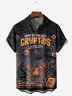 Hardaddy X Eduely Moisture-wicking Bigfoot Camping Chest Pocket Hawalian Shirt