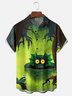 Moisture Wicking Scooby-Doo Swamp Monster Chest Pocket Hawaiian Shirt