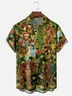 Moisture Wicking Christmas Bigfoot Chest Pocket Hawaiian Shirt