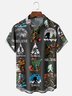 Moisture Wicking Christmas Bigfoot Chest Pocket Hawaiian Shirt