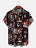 Moisture-Wicking Halloween Saw Horror Doll Chest Pocket Hawaiian Shirt