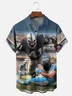Moisture-wicking American Football Las Vegas Funny Raiders Chest Pocket Casual Shirt