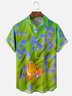 Moisture-wicking Coral Reef Clownfish Fun Chest Pocket Hawaiian Shirt