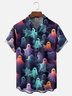 Moisture-Wicking Ombre Ghost Chest Pocket Hawaiian Shirt